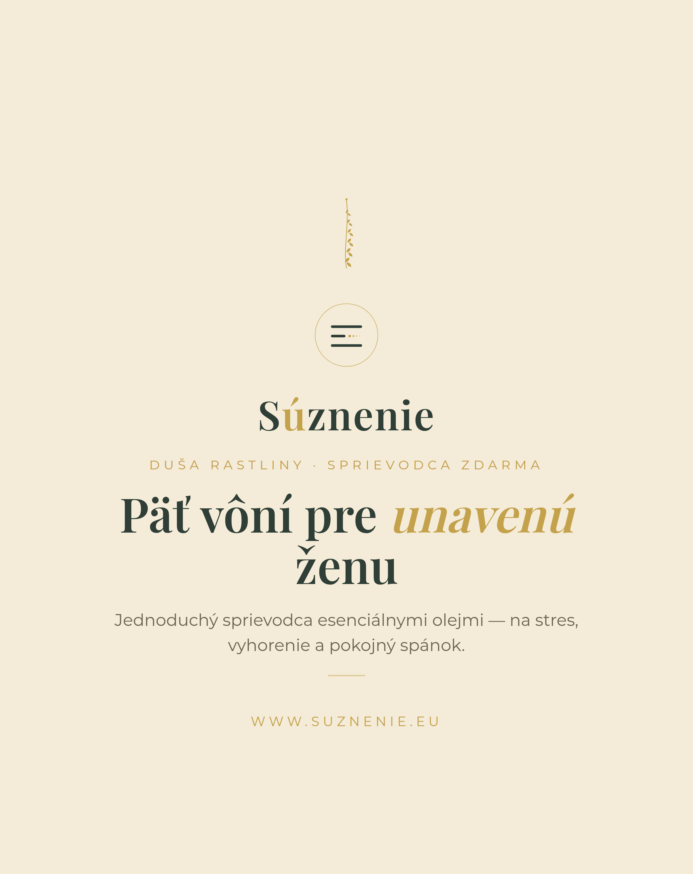 Obálka e-booku Päť vôní pre unavenú ženu